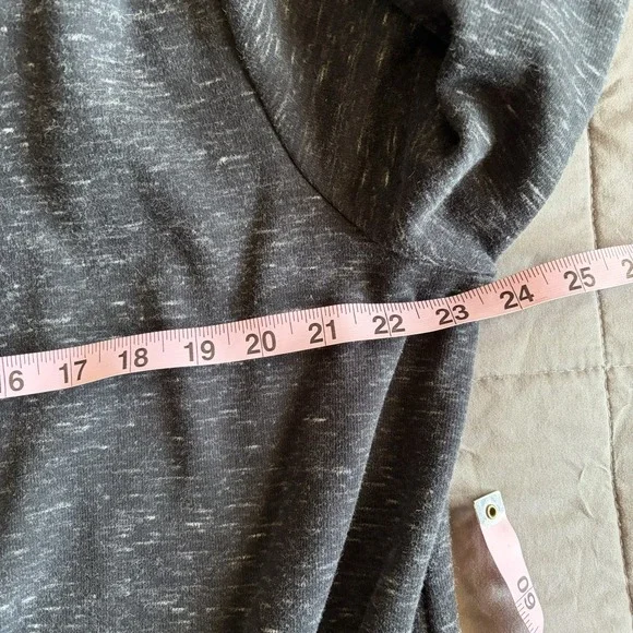 XL 90 Degree Reflex Black Long Open Cardigan Thumbhole Hoodie Comfy Athleisure - Picture 10 of 13